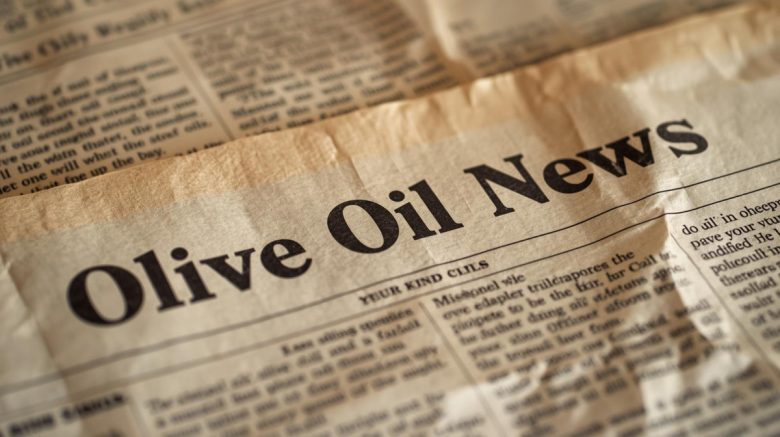 Image of a newspaper concerning Olive Oil News